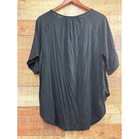 Loft Womens Black Short Sleeve Top M - Picture 5 of 6